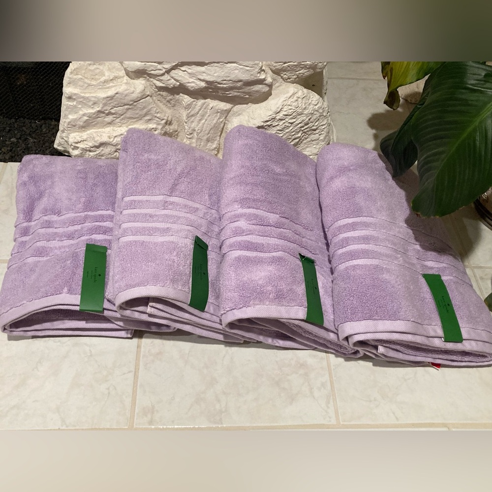 Kate Spade Lavender Bath Towel Set- set of 4